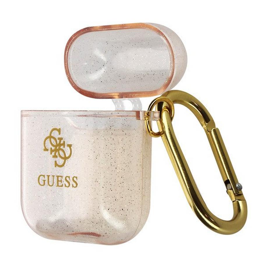 Guess AirPods Glitter Hülle Rosegold