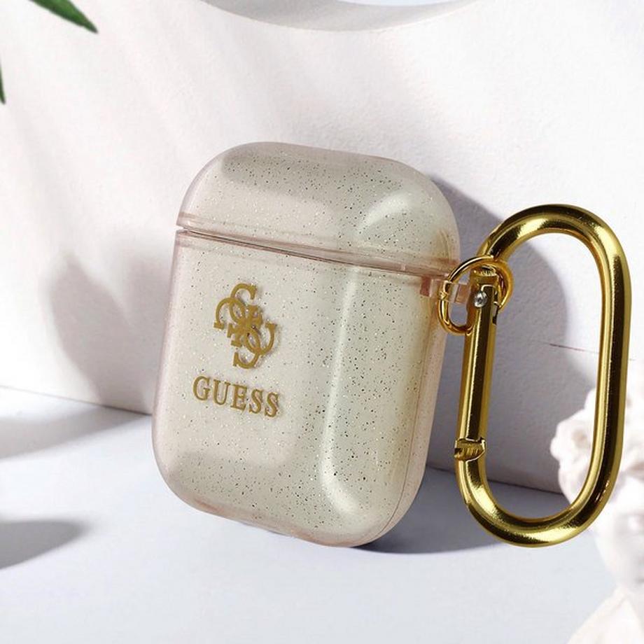 GUESS  Guess AirPods Glitter Hülle Rosegold 