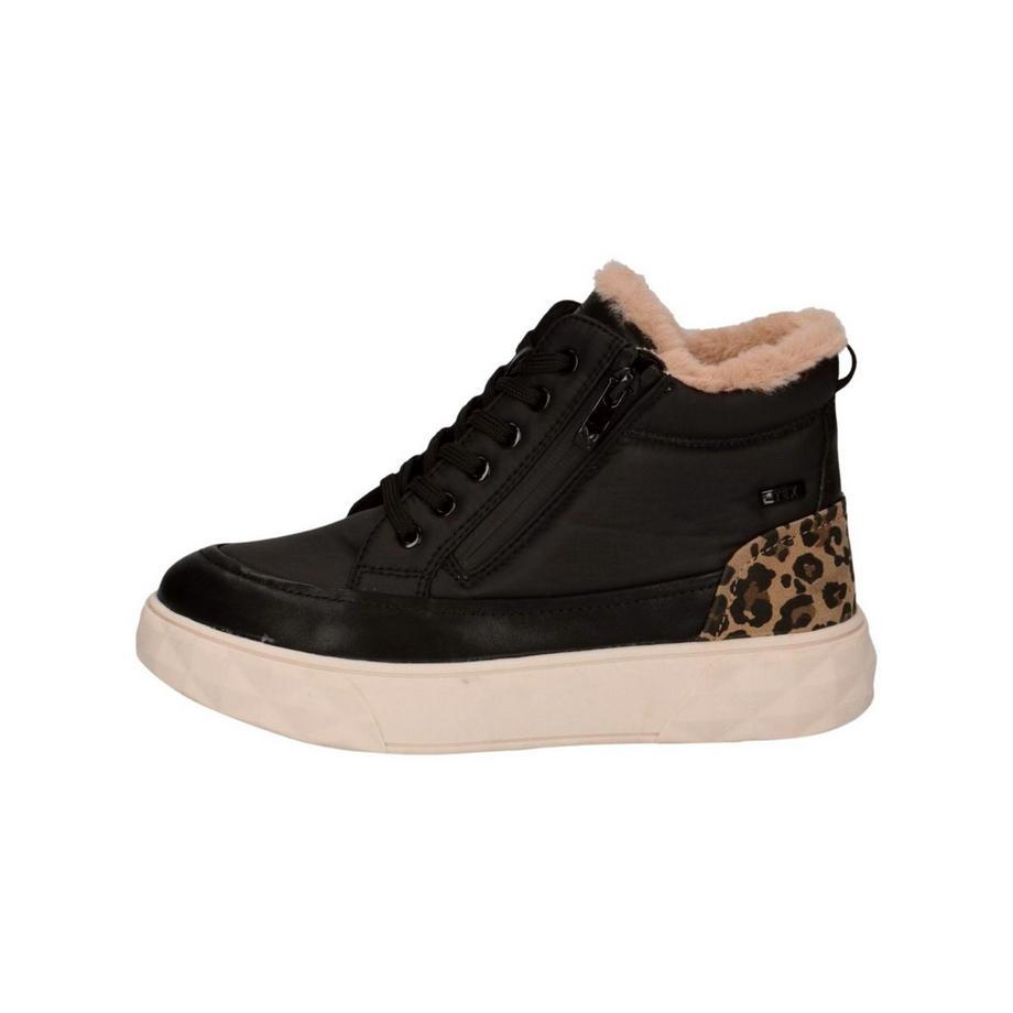 CAPRICE Bottines avec talon imprimé léopard et doublure chaude  