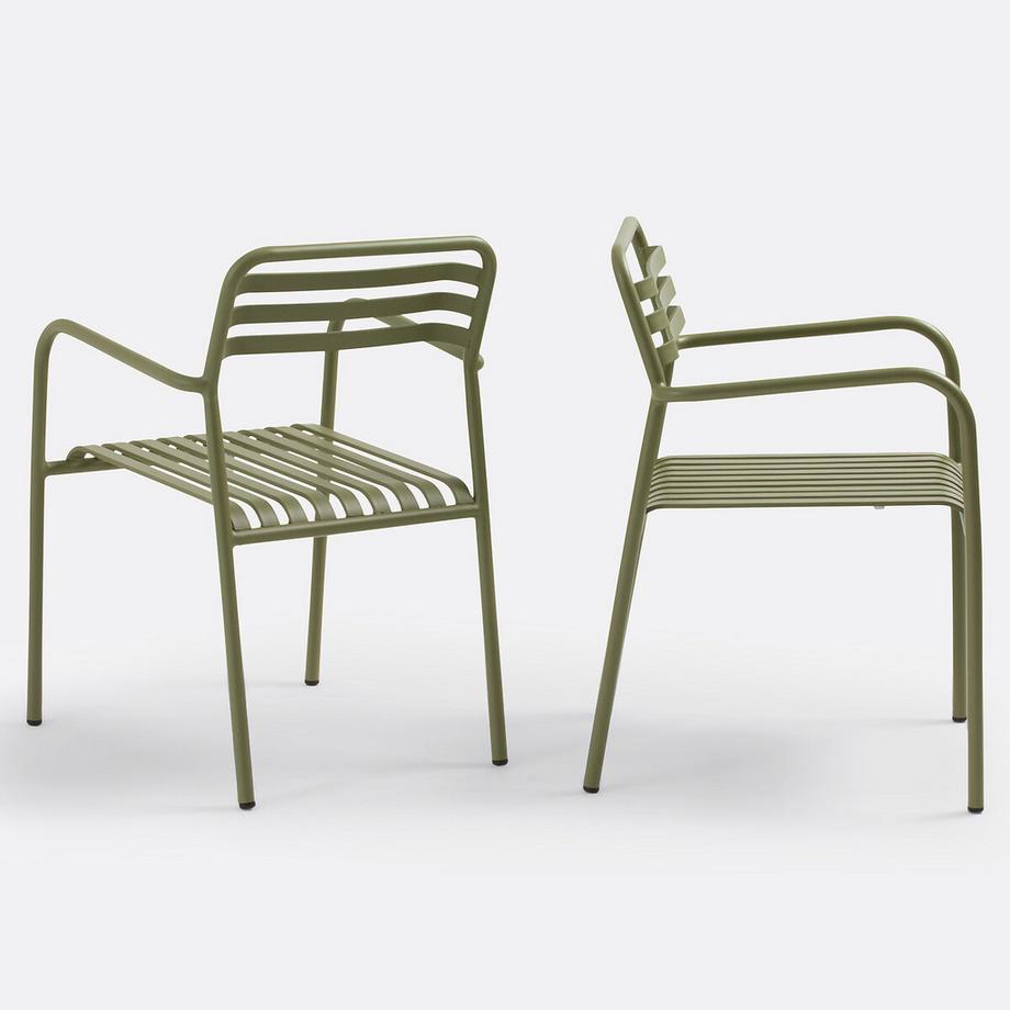 La Redoute Intérieurs 2er-Set Gartenstühle Manni  