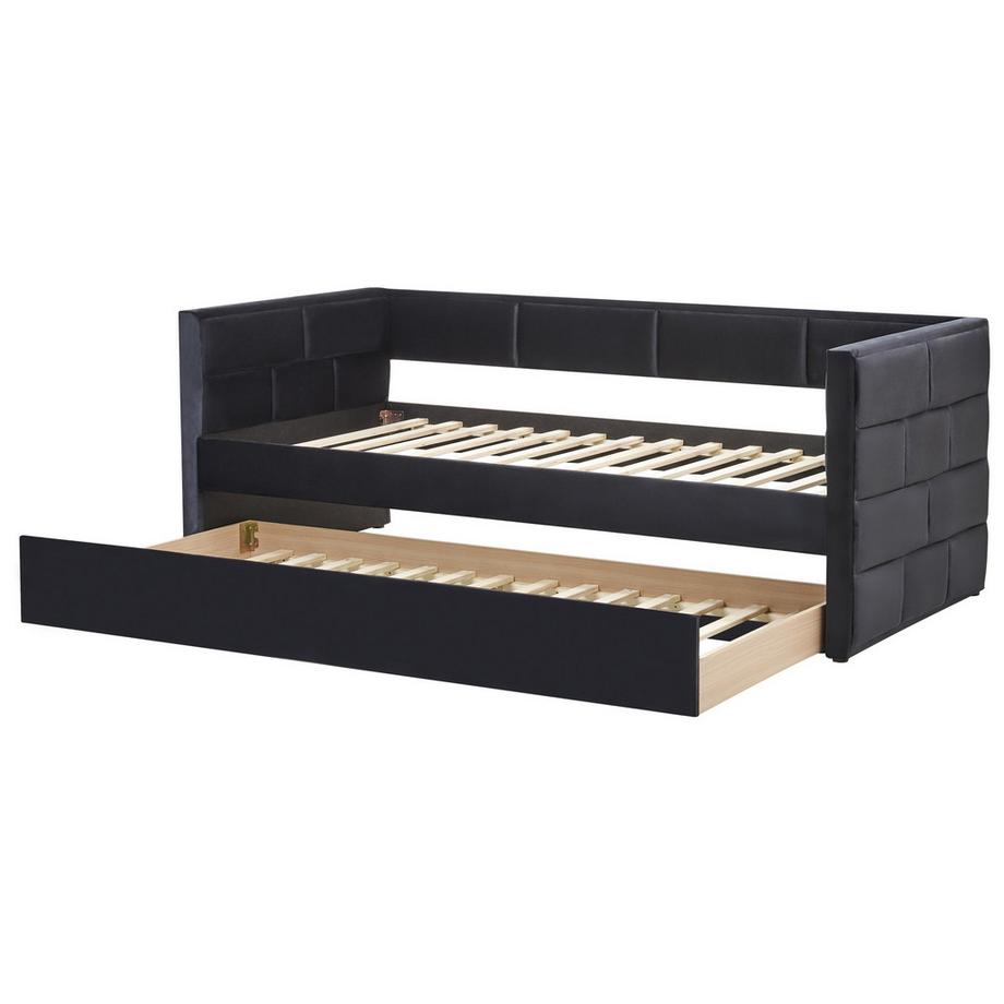 Beliani Letto estraibile en Velluto Glamour CHAVONNE  