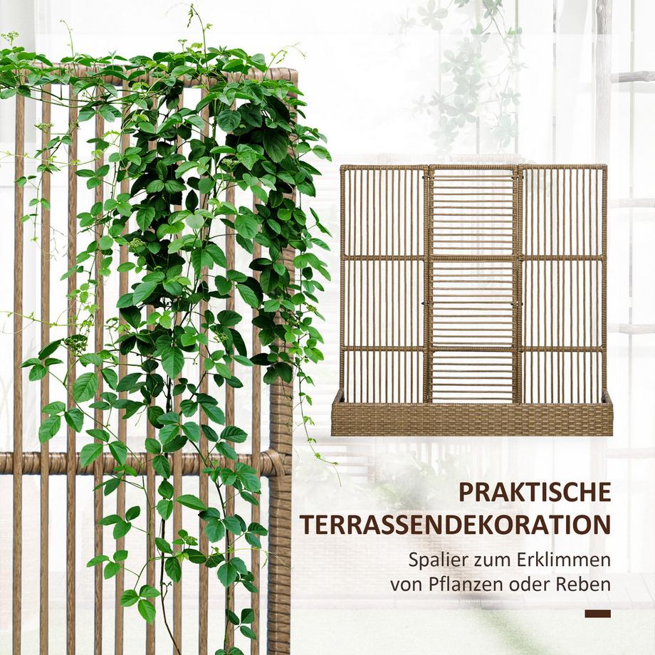 Outsunny Polyrattan Hochbeet  
