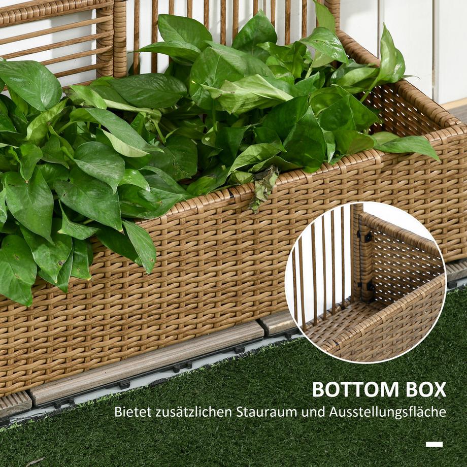 Outsunny Polyrattan Hochbeet  