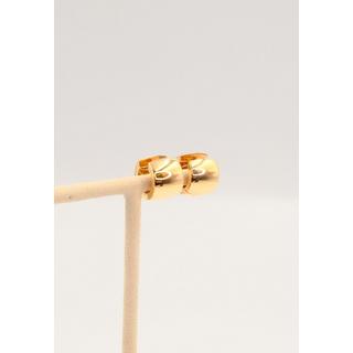 MUAU Schmuck  Charnière créole en or rose 750 cambrée 16x11mm 