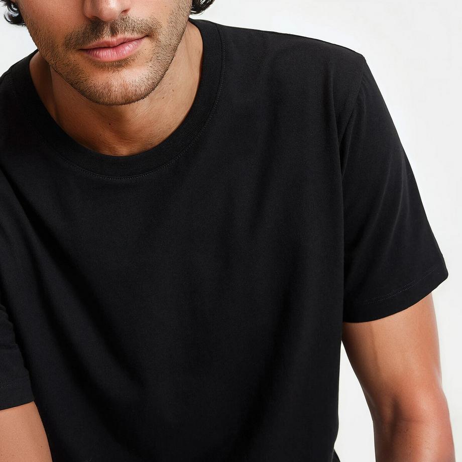 La Redoute Collections Rundhals Kurzarm T-Shirt  
