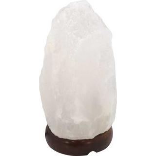 mutoni Tischleuchte Stone Salzkristall weiss 1xE14  