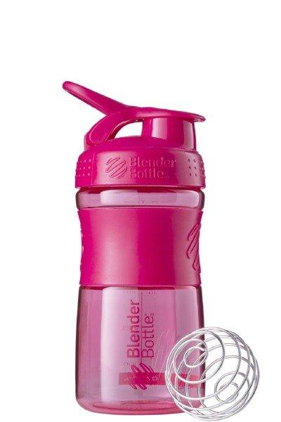 Blender Bottle  20oz / 590ml BlenderBottle SportMixer Flip, Pink 
