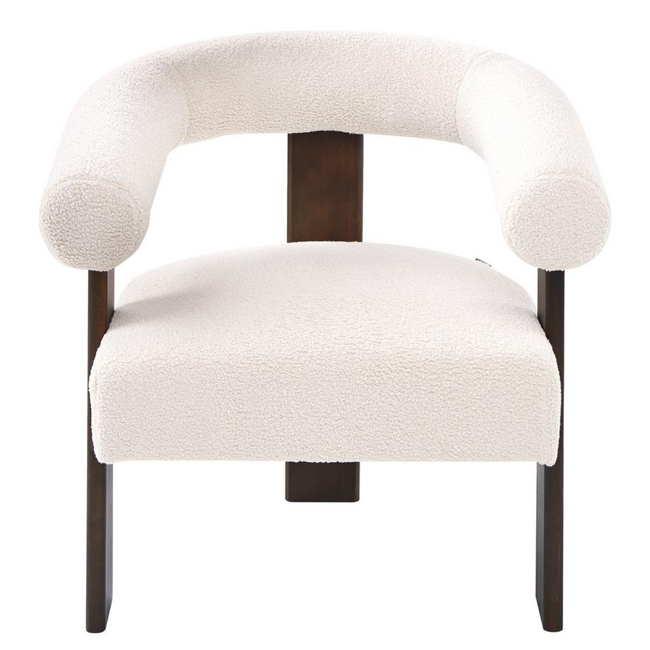 Beliani Fauteuil en Bouclé Rétro ILBRO  