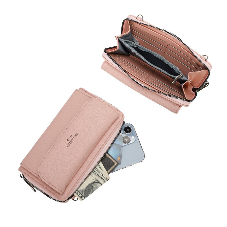 Gallantry Leder Schultertasche Portemonnaie  