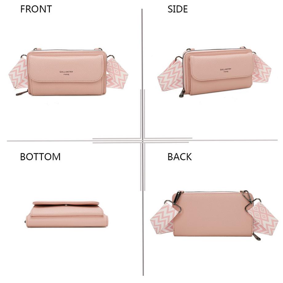 Gallantry Leder Schultertasche Portemonnaie  