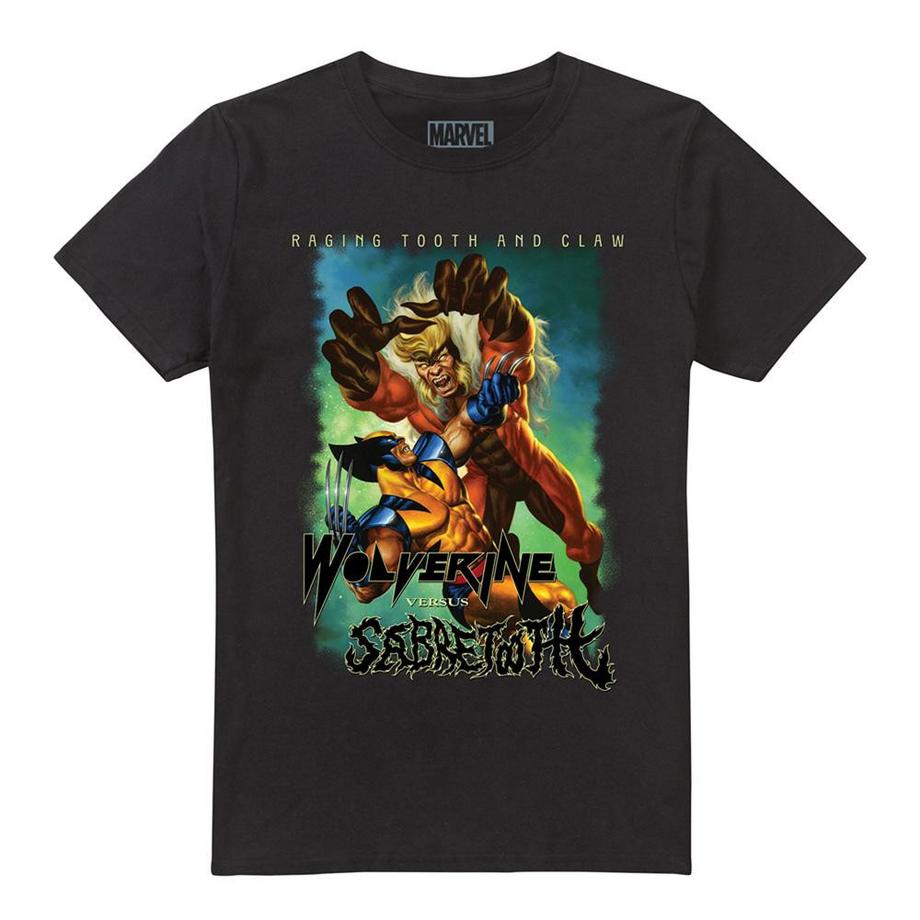 T-ShirtWolverine Versus Sabretooth Heavy Metal