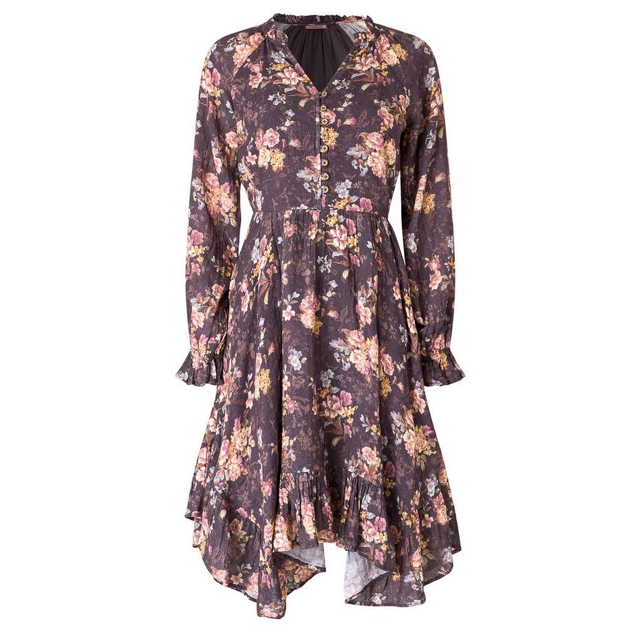Joe Browns  Robe Mi-Longue à Ourlet Plongeant Fleurs Anciennes 