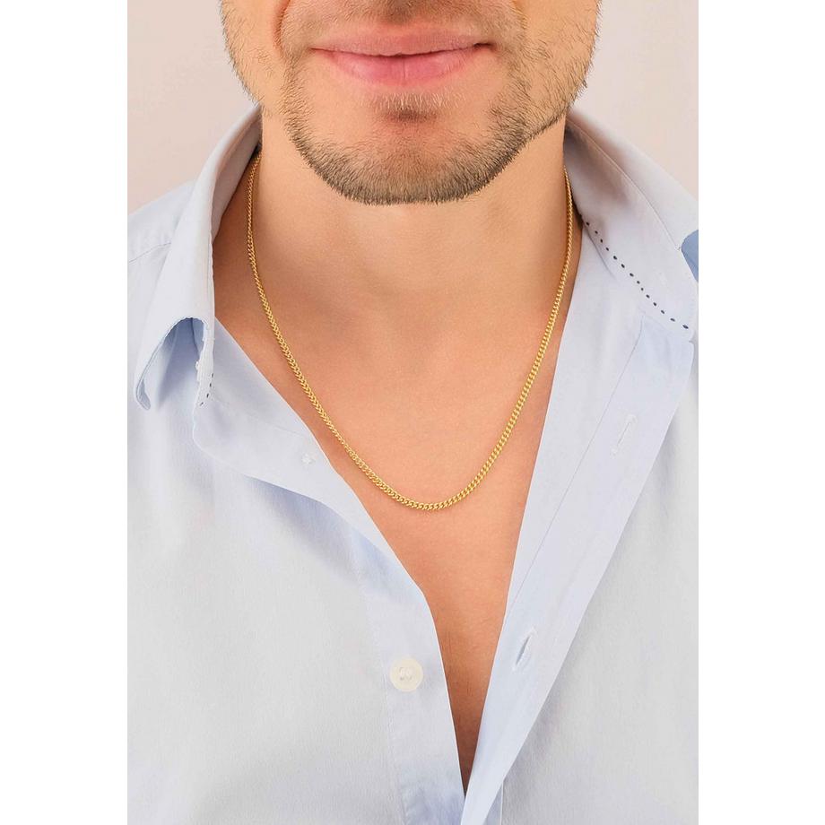 MUAU Schmuck  Collier Panzer Gelbgold 750, 2.7mm, 50cm 