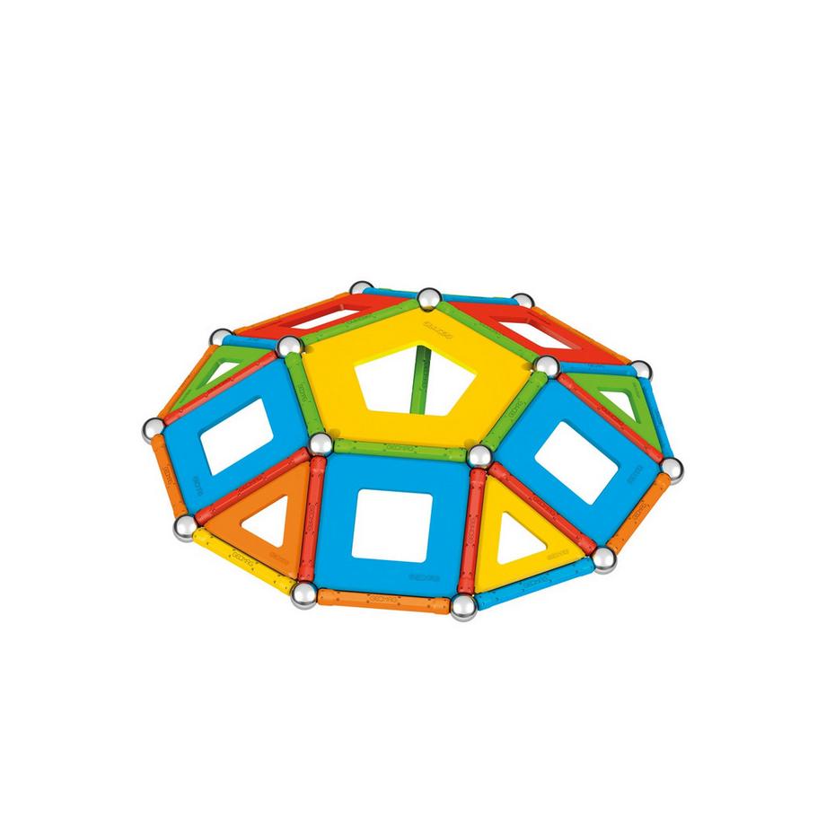 Geomag  Supercolor magnetische Bausteine für Kinder, magnetisches Spielzeug, grüne Kollektion 100 % recyceltes Plastik, 78 Teile 