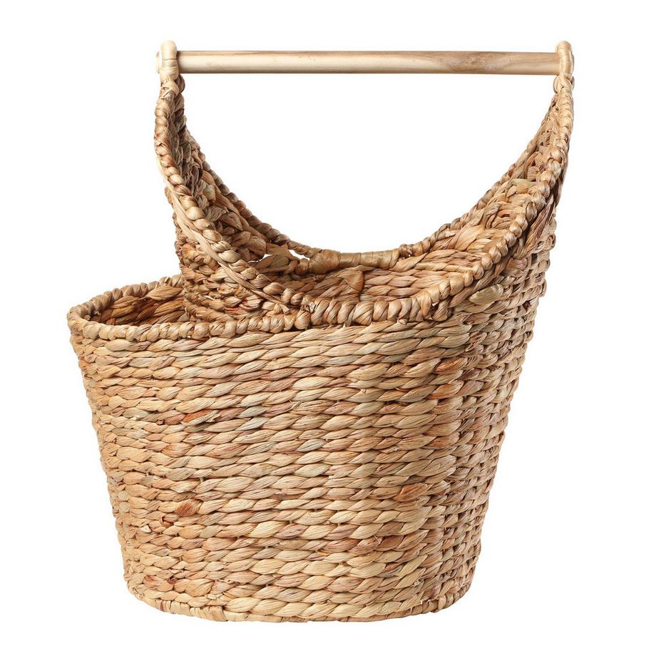 Cesta porta carta igienica in giacinto d'acqua - Altezza 42 cm