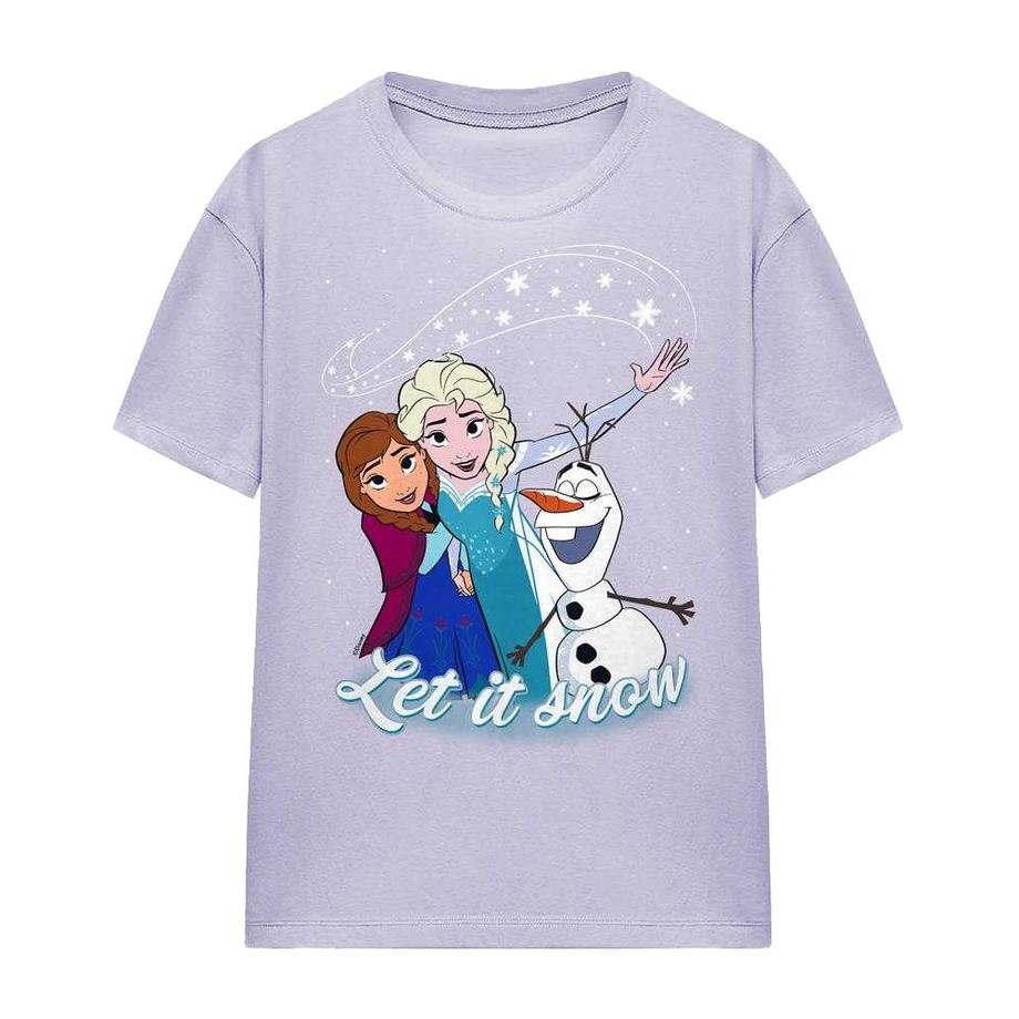T-ShirtMotif Elsa Et Anna Let It Snow