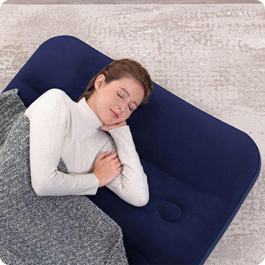 B2X Aufblasbare Matratze 188x99x22 cm mit integrierter Fusspumpe  