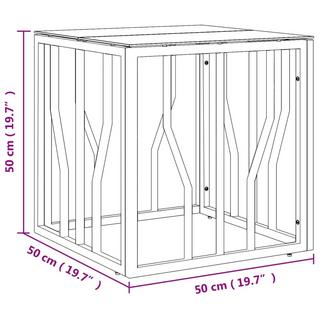 VidaXL Couchtisch edelstahl  