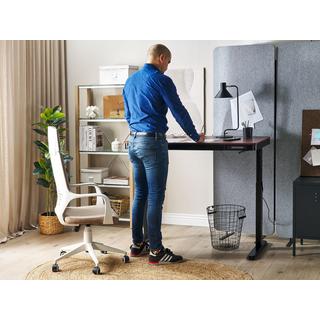 Beliani Bureau réglable en hauteur électriquement en Panneau de particules de bois Moderne KENLY  