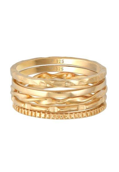 Elli  Ring Stapelringe Stacking 5Er Set 