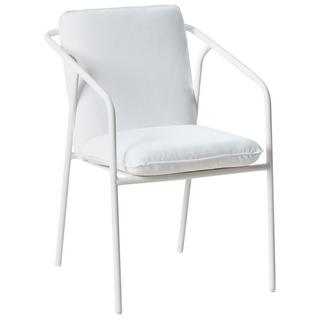 Beliani Set di 4 sedie da giardino con cuscini en Alluminio Minimalista ASCIANO  