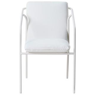 Beliani Set di 4 sedie da giardino con cuscini en Alluminio Minimalista ASCIANO  