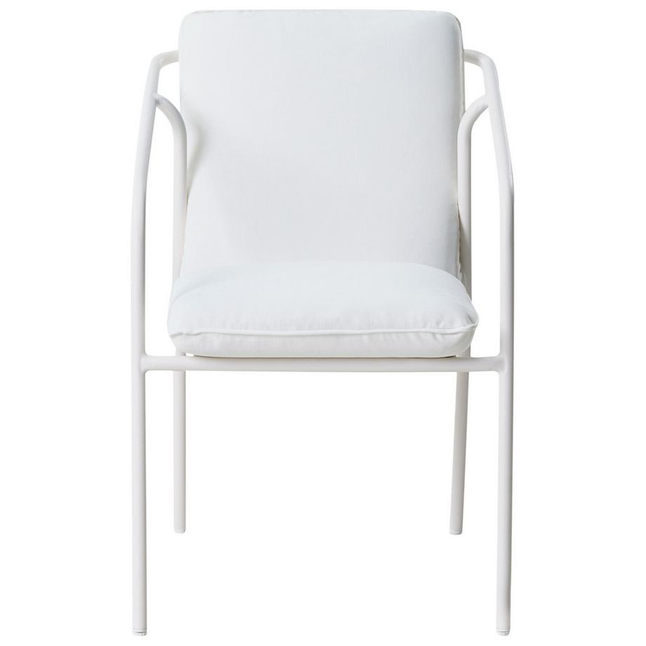 Beliani Set mit 4 Stühlen und Sitzkissen aus Aluminium Minimalistisch ASCIANO  