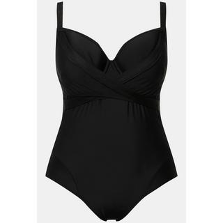Ulla Popken Drapierter Softcup Bügel Badeanzug  