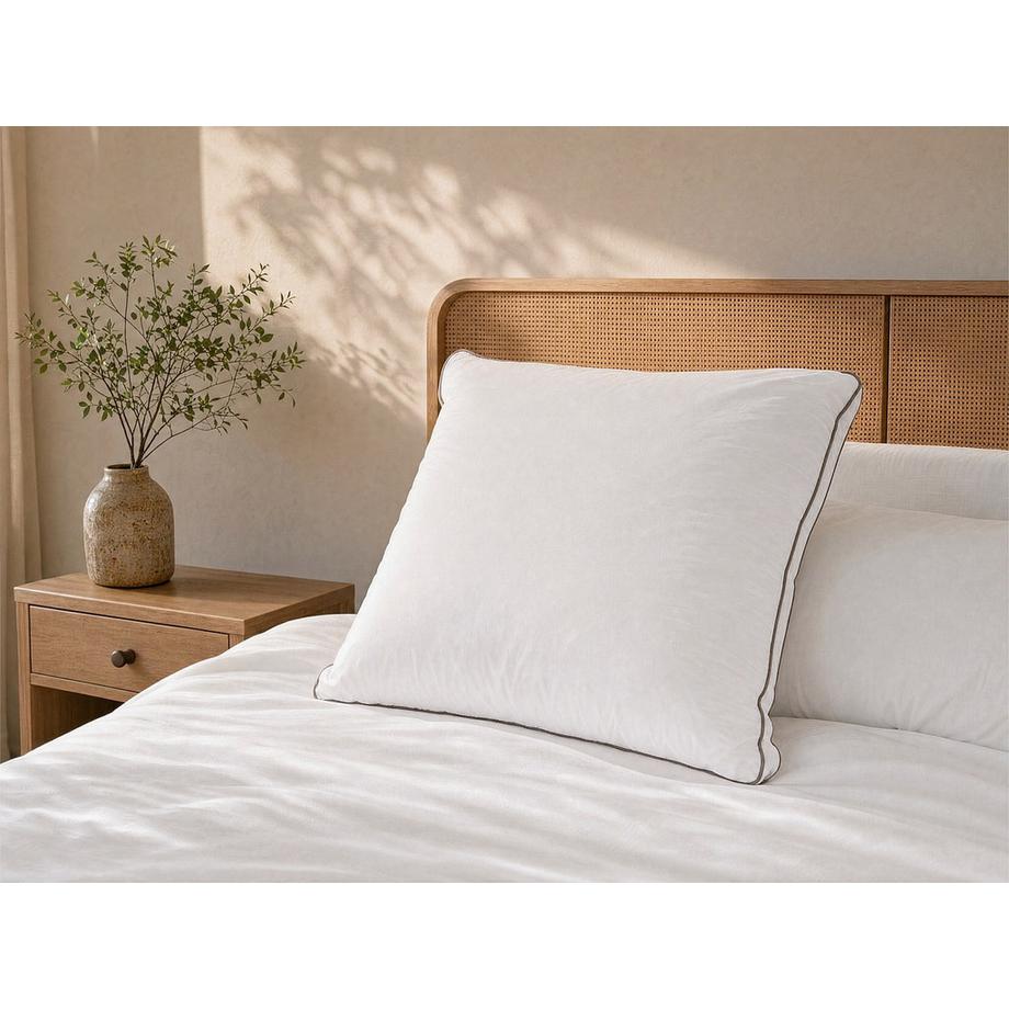Vente-unique Lot de 2 oreillers respirants en percale de coton 50 x 70 cm  