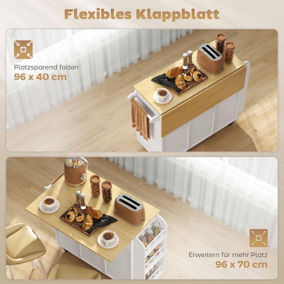 HOMCOM îlot de cuisine  