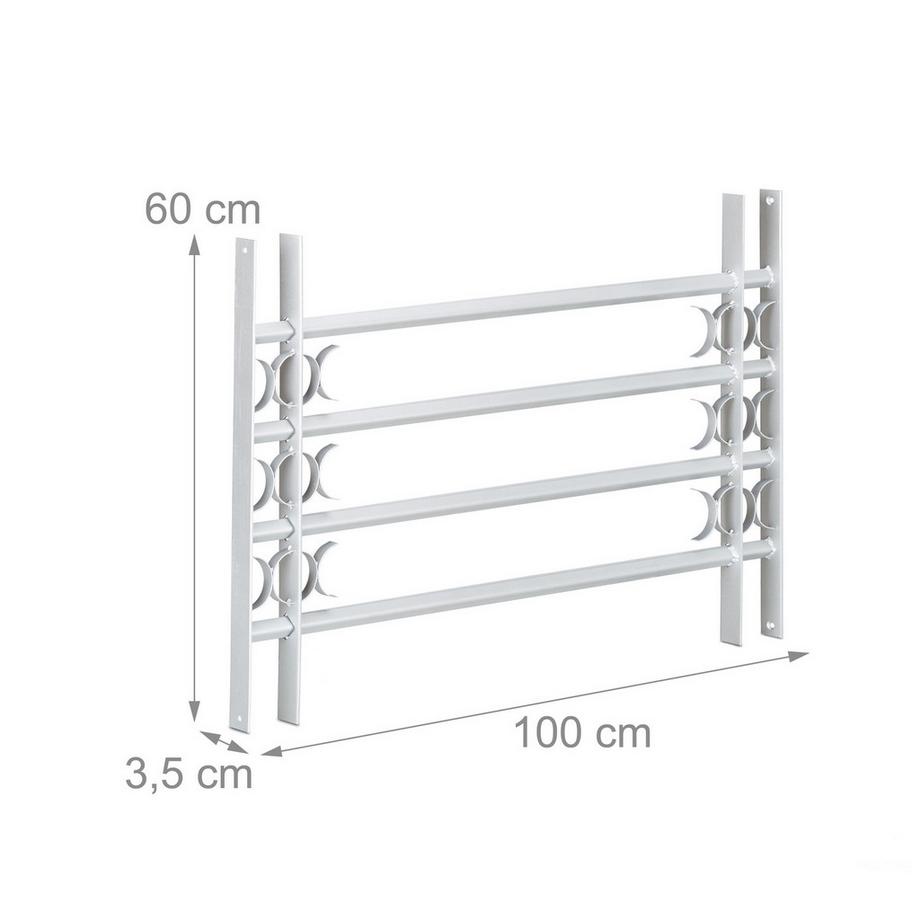B2X  Protection anti-effraction avec grille de fenêtre extensible 