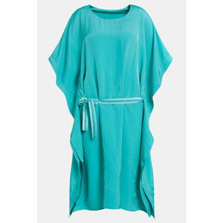 Ulla Popken  Robe midi, rayures seersucker, oversized, manches mi-longues 