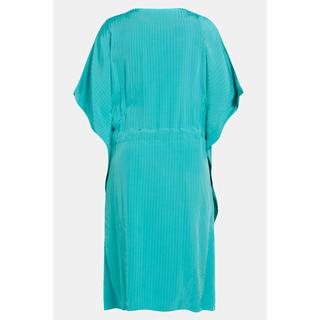 Ulla Popken  Robe midi, rayures seersucker, oversized, manches mi-longues 