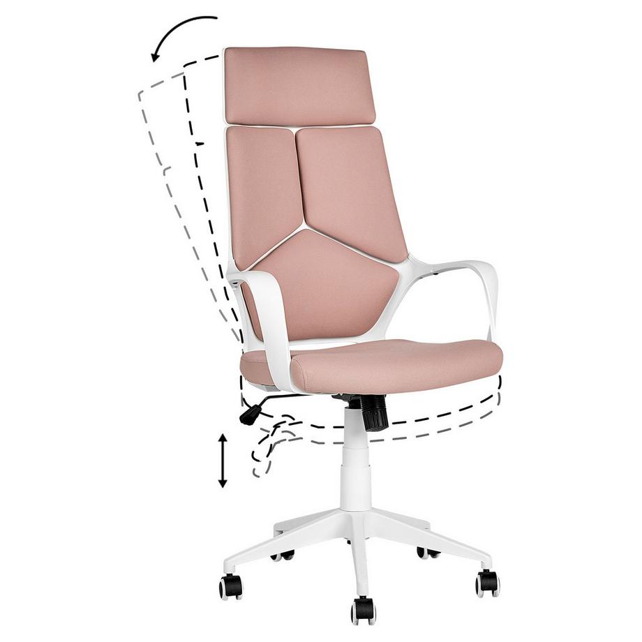 Beliani Sedia da ufficio en Tessuto Minimalista DELIGHT  