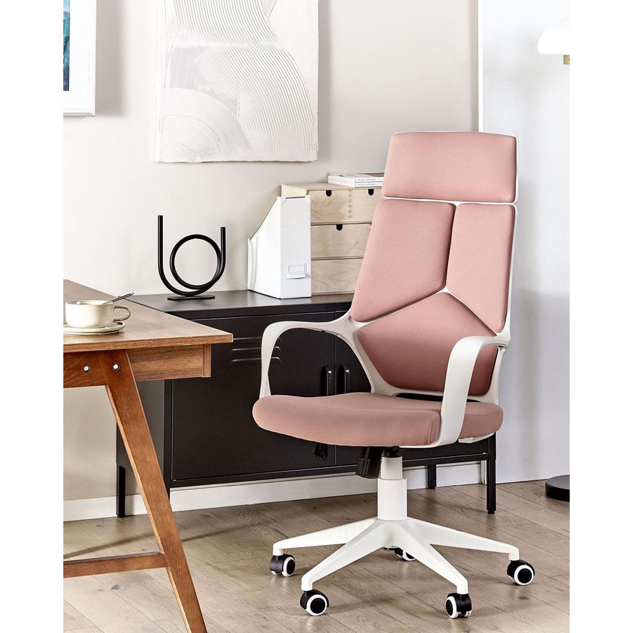 Beliani Sedia da ufficio en Tessuto Minimalista DELIGHT  