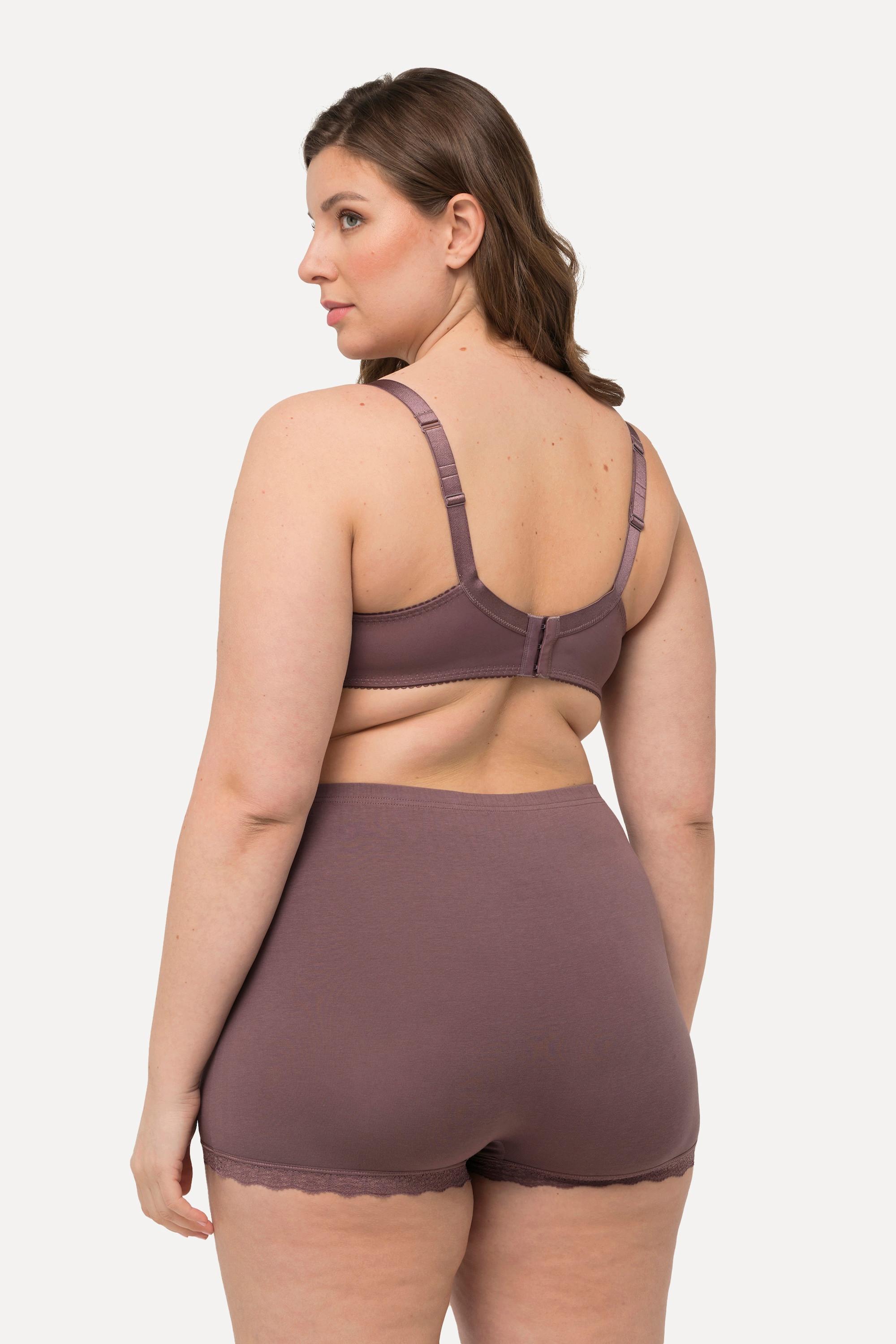 Ulla Popken Soutien-gorge à armatures Jacquard Bordure Dentelle  