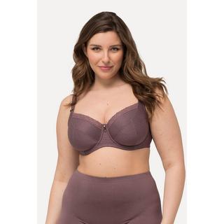 Ulla Popken Soutien-gorge à armatures Jacquard Bordure Dentelle  