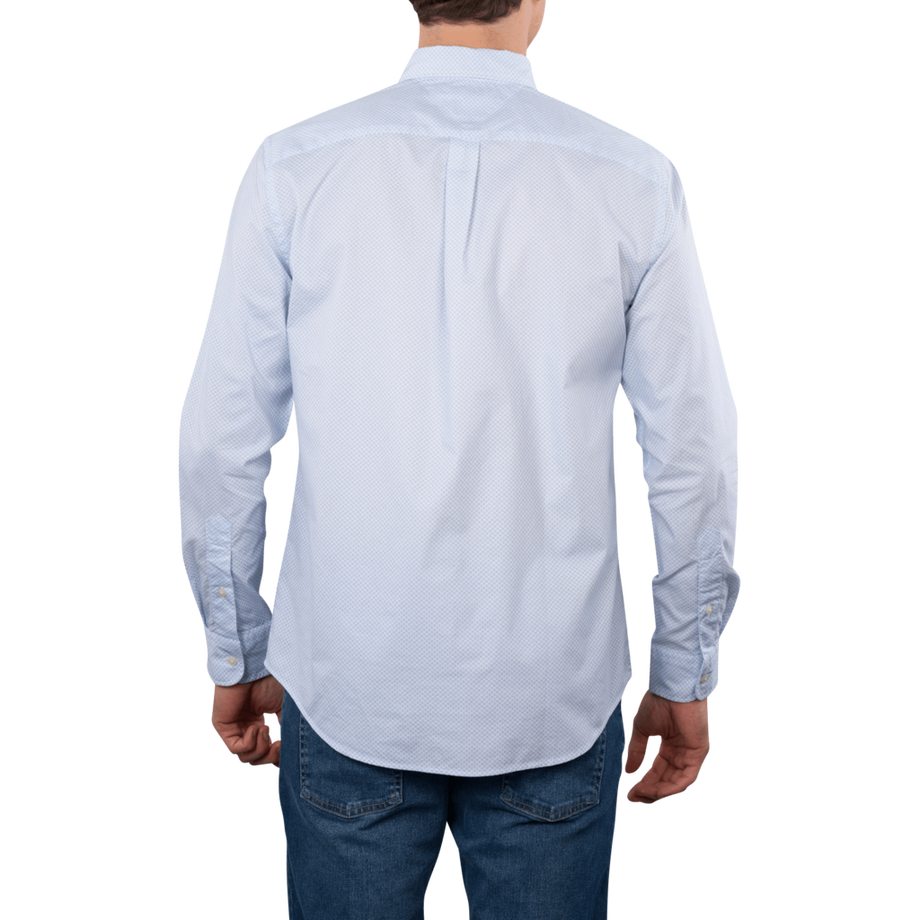 TOMMY HILFIGER  Flex Poplin Shirt Micro Print 