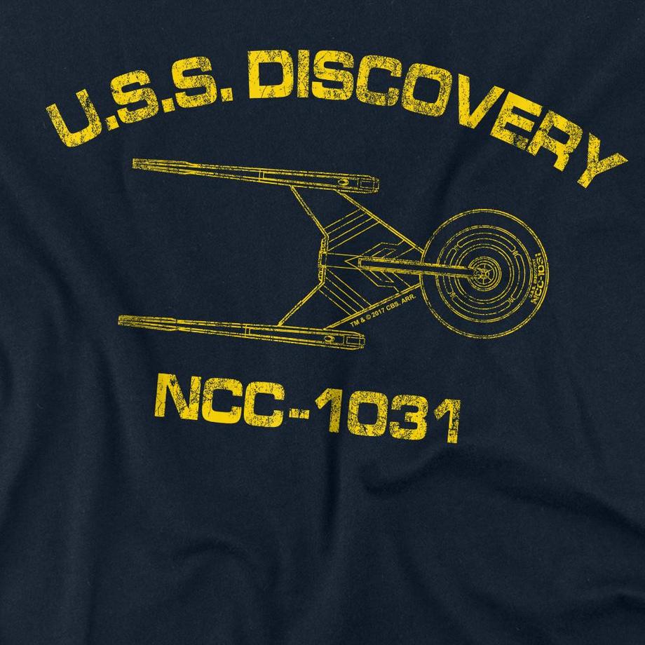 Star Trek T-Shirt a Maniche Lunghe U.S.S. Discovery NCC-1031  