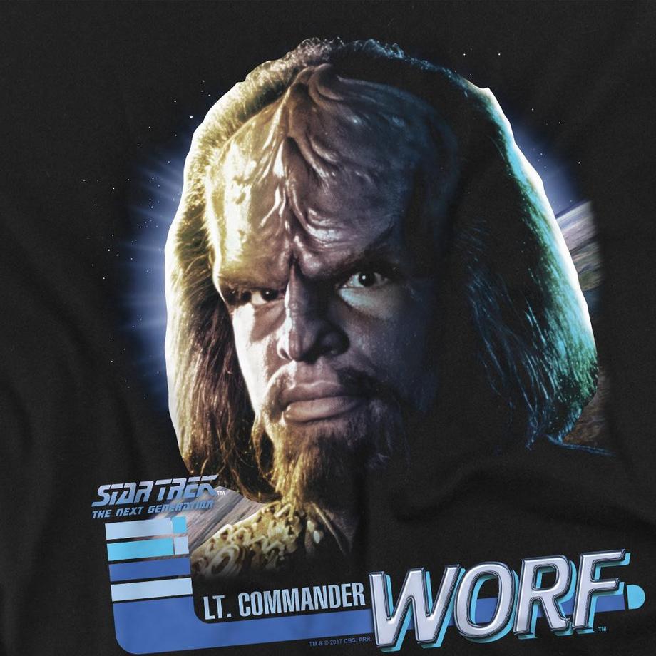 Star Trek The Next Generation Worf T-Shirt Manches Longues  