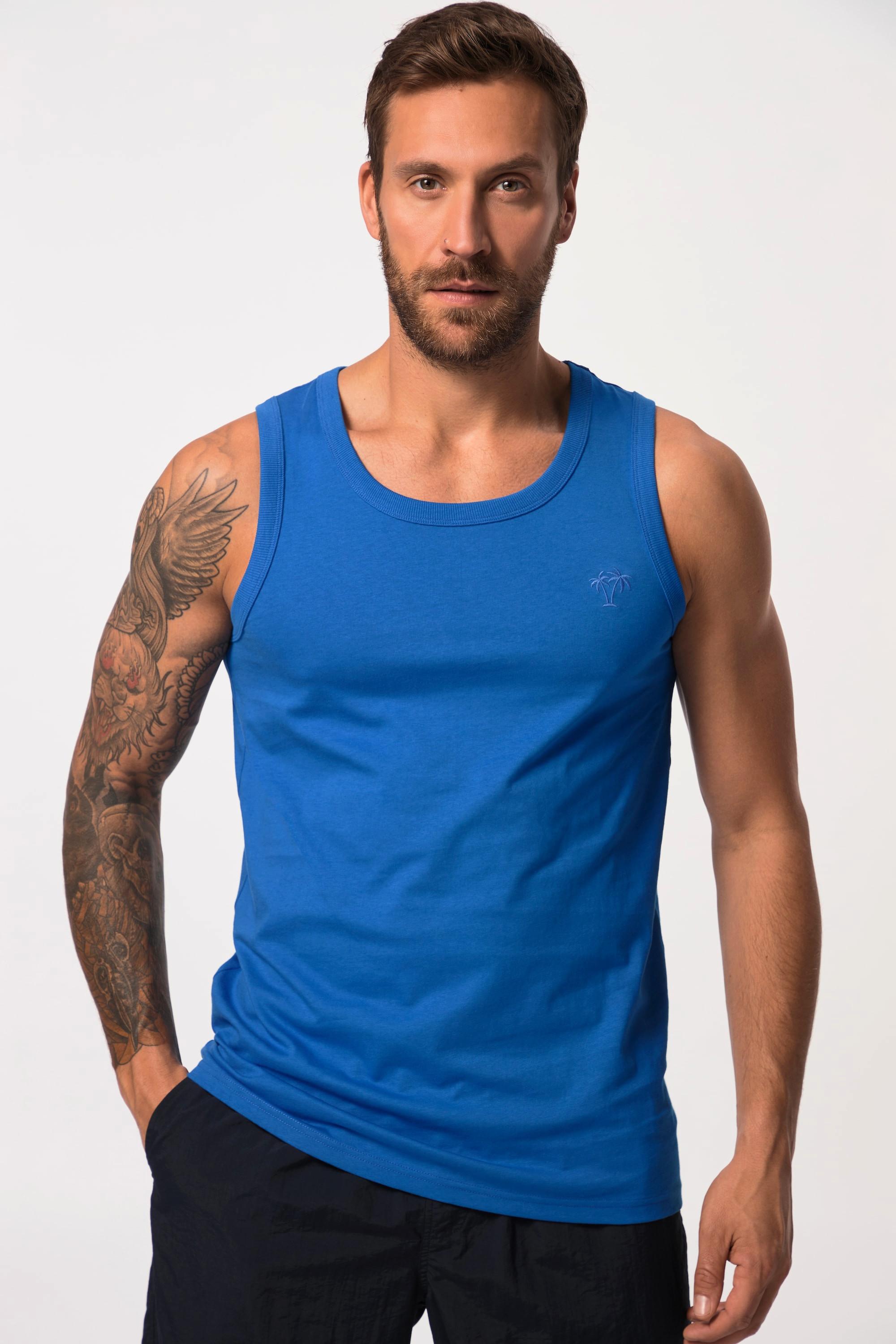 JP1880  Tanktop, Brust-Stick, Rundhals 