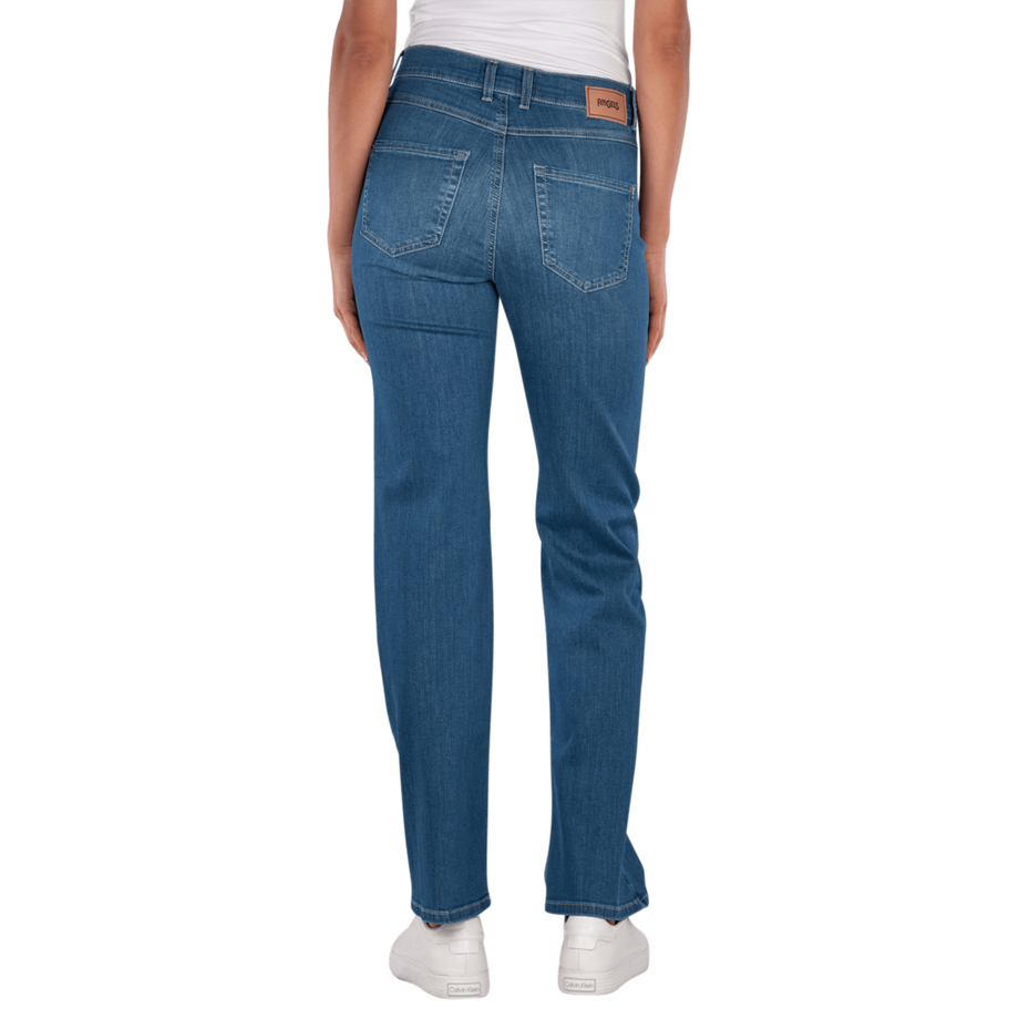ANGELS Darleen Crop TU Lara Jeans Wide Straight Fit Sportiv Denim 