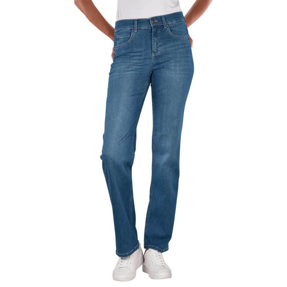 Lara Jeans Wide Straight Fit Sportiv Denim