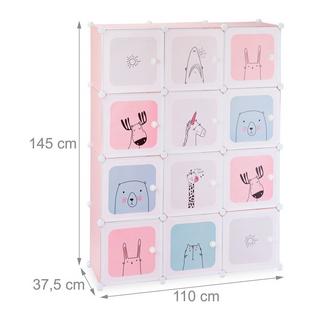 B2X Steckregal Kinderzimmer mit 12 Regalen  