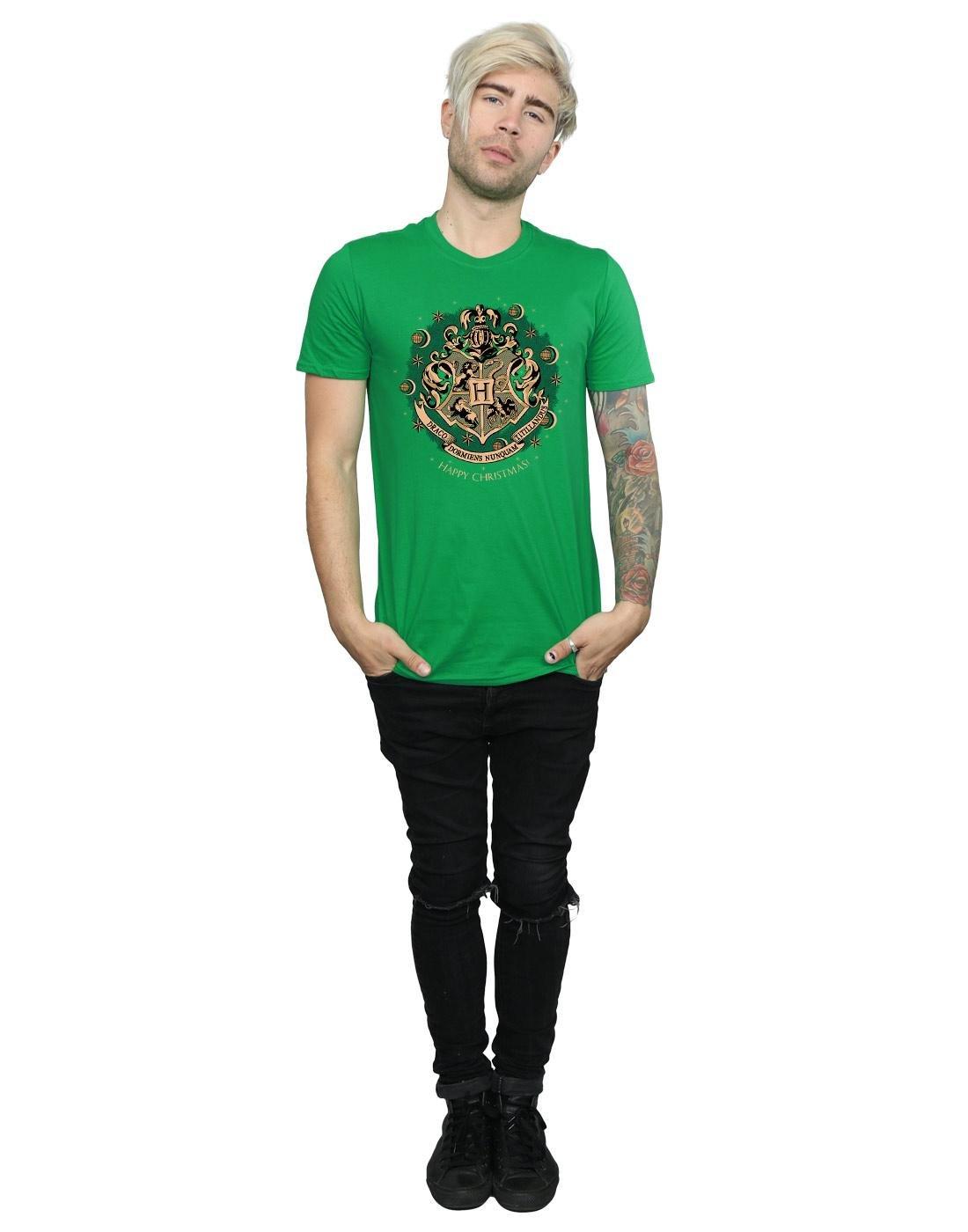 Harry Potter Hogwarts Weihnachtsdesign T-Shirt  