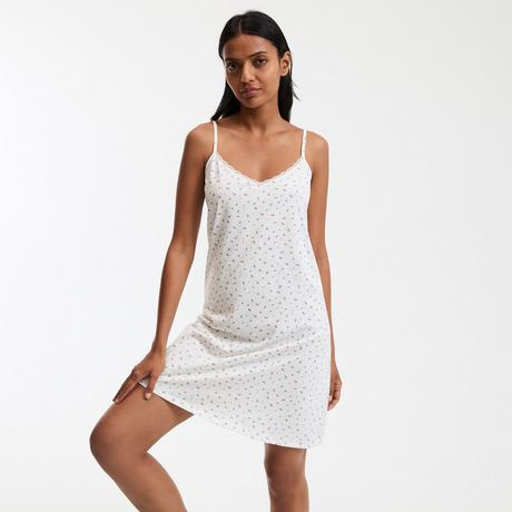 La Redoute Collections Nuisette en coton à imprimé floral et fines bretelles  