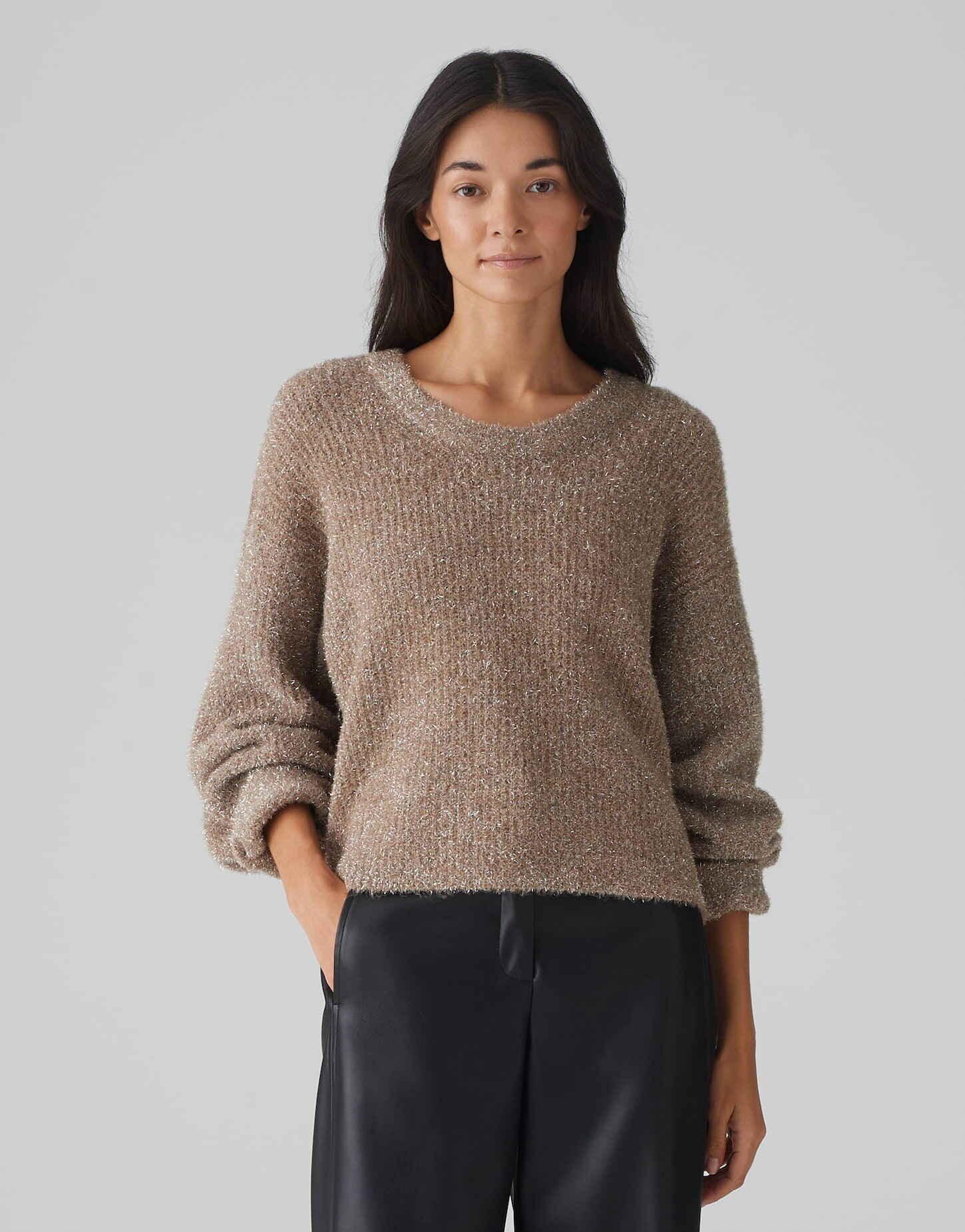 OPUS  Strickpullover Plimma ovaler Schnitt 