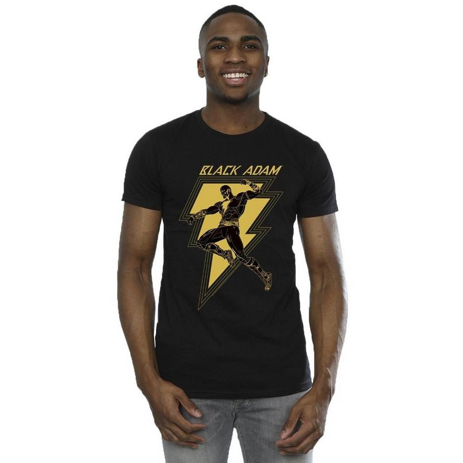 DC COMICS Black Adam T-Shirt Stampata Maniche Corte  