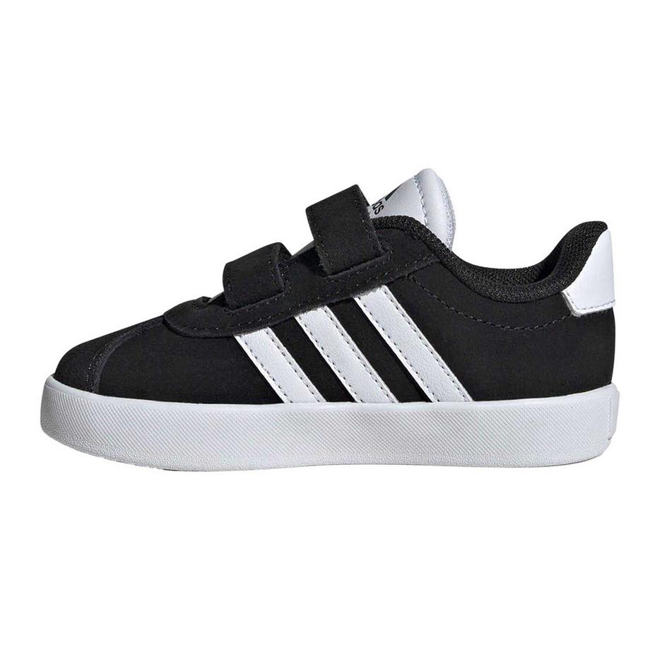 adidas Chaussures Court 3.0 en daim avec fermeture à scratch  