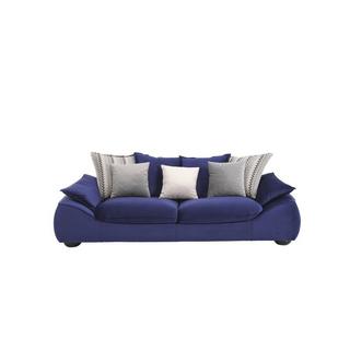 PASCAL MORABITO Sofa 3-Sitzer - Samt - Blau - NEBIDA von Pascal Morabito  